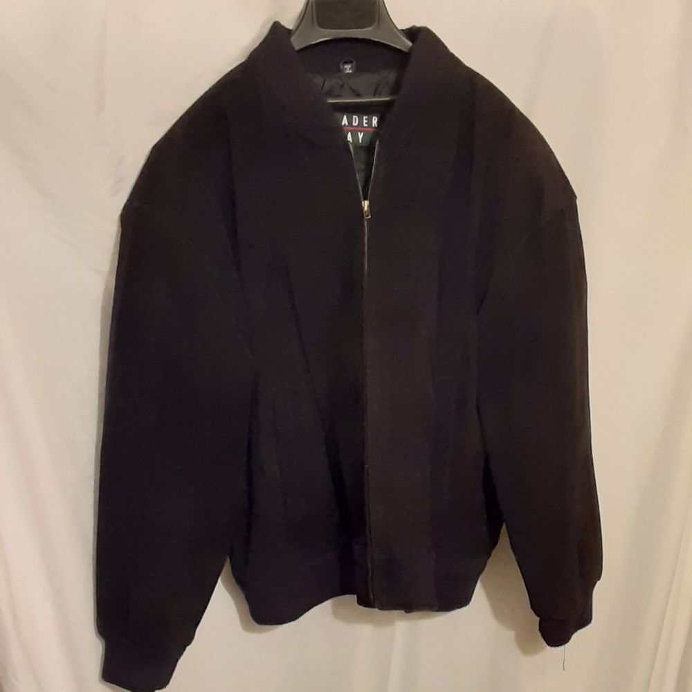 Trader Bay black suede jacket size XL